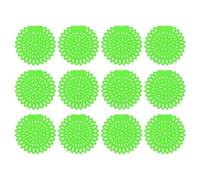 QUARKZMAN 12Pcs Écran Urinoir Désodorisant, Galets Urinoir Parfumés Anti-Éclaboussures Protection Contre Les Odeurs Tapis Urinoir Toilettes Et Salle De Bain, Vert