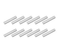 QUARKZMAN 12Pcs M6 x 35mm 304 Acier Inoxydable Goupille Cylindrique, Support d'Étagère Goupille Cylindrique Goupille Parallèle Fixation Pour Fabrication Mécanique, Industrie, Argent