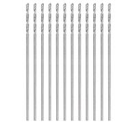 QUARKZMAN 12pcs Mèches À creuser Twist Micro Jobber #77 0.45mm / 0.0177" En Acier Rapide HSS Mini Outil De Perçage Pour Acier Inoxydable Aluminium Bois Plastique