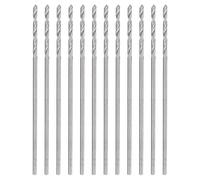 QUARKZMAN 12pcs Micro Forets Hélicoïdaux Jobber #72 0.6mm / 0.024" En Acier Rapide HSS Mini Foret Pour Acier Inoxydable Aluminium Bois Plastique