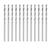 QUARKZMAN 12pcs Micro Mèches À creuser À Queue Droite #53 1.5mm / 0.0591" En Acier Rapide HSS Mini Outil De Perçage Pour Acier Inoxydable Aluminium Bois Plastique
