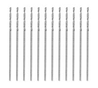 QUARKZMAN 12pcs Micro Mèches Hélice Jobber #76 0.5mm / 0.0197" Acier Rapide HSS Mini Outil de Perçage Pour Stainless Steel Aluminum Wood Plastic