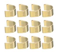 QUARKZMAN 12Pcs Pinces de Ceinture en Cuivre 2Gt, Connecteur de Câble Filaire, Accessoires d'Imprimante 3D pour Courroie en Caoutchouc de Synchronisation Ouverte de Largeur 6 mm