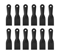 QUARKZMAN 12pcs Racloir À Calfeutrage 1.97" Couteaux À Calfeutrage Plastique Flexibles Jetables Outil De Nettoyage Étaleur De Peinture Pour Spackling, Patching Peinture Réparation, Noir