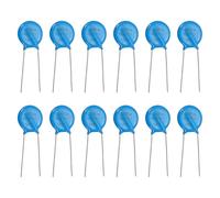 QUARKZMAN 12Pcs Résistances Dépendantes De La Tension 14.5mm Dia | Varistance 14D330K AC 20V, Varistances À Broches Radiales Disque, Protecteur De Courant De Surtension Pour Protection De