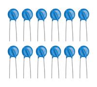 QUARKZMAN 12Pcs Résistances Dépendantes De La Tension, 14D181K Varistance AC 115V Disques À Broches Radiales Varistances 14mm Dia Protecteur De Courant De Surtension Pour Protection De