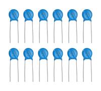 QUARKZMAN 12Pcs Résistances Dépendantes De La Tension, Varistances 10D271K AC 175V À Broches Radiales Disques Varistances 10.5mm Dia Protège-Courant De Surtension Pour Protection De Circuit