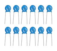 QUARKZMAN 12Pcs Résistances Dépendantes De La Tension, Varistances 10D821K AC 510V À Broches Radiales Disques Varistances 10.5mm Dia Protections De Courant De Surtension Pour AC/DC