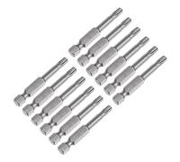 QUARKZMAN 12pcs T25 Torx Tête Tournevis Embout S2 Acier Magnétique Vis Entraînement Perceuse Mèche 2" Long 1/4 pouce Hex Tige