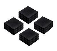 QUARKZMAN 12Pcs Tampons en Caoutchouc Anti-Vibrations Durs, 50mm Carré Tapis d'Isolation des Vibrations, 10mm Épaisseur Blocs en Caoutchouc Antidérapants, Anti-Dérapant Anti-Bruit pour HVAC