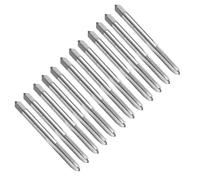 QUARKZMAN 12pcs Taraud Droit, M5 x 0.8 Taraudage Métrique Outil De Filetage Tarauds Pour Machine À Fileter, Acier Rapide 6542 (HSS 6542)