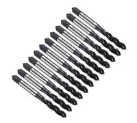 QUARKZMAN 12pcs Tarauds À Filetage Hélicoïdal M6 x 1 H2 Métrique Taraud Machine, Outil De Réparation De Taraudage Revêtu De Nitrure, Acier Rapide M2 (HSS6542)