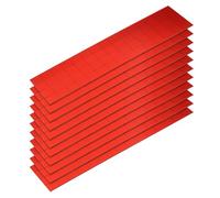 QUARKZMAN 1320 Pièces Autocollants de Carreaux de Mosaïque Miroir Auto-Adhésifs, 10 x 10 mm Mini Carreaux de Mosaïque en Acrylique Carrés pour Boule Disco Décorations Artisanales, Rouge
