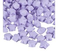 QUARKZMAN 136pcs Étoiles En Origami Préfaites Papier Étoile Souhait | Violet Clair Pour Best Wish Christmas Party Wedding Valentine's Day Girl Friends Gift