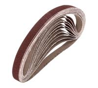 QUARKZMAN 13mm x 457mm Bandes de Ponçage, 24 Pcs 150 Grains Bande Abrasive en Oxyde D'Aluminium pour Travail du Bois, Polissage du Métal, Affûteuse de Couteaux