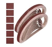 QUARKZMAN 13mm x 457mm Bandes de Ponçage, 24 Pcs 60/80/120/150/240/400 Grains Ceinture Abrasive en Oxyde D'Aluminium pour Travail du Bois, Polissage du Métal, Affûteur de Couteaux