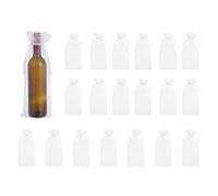 QUARKZMAN 14.5 x 5.5 Inch Organza Wine Bags, 20Pcs Drawstring Organza Bottle Gift Bags Sheer Wine Wrapping Bag pour Bottle Wrap Birthday Christmas Wedding Party Favors, White
