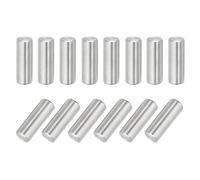 QUARKZMAN 14Pcs Goupille 10mm x 28mm Goupille de Support d'Étagère en Acier Inoxydable 304 pour Étagères, Armoires et Meubles, Nickelé, Couleur Argentée