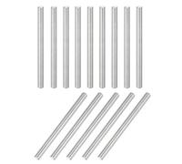 QUARKZMAN 14Pcs Goupille 6mm x 85mm Goupille de Support d'Étagère en Acier Inoxydable 304 pour Étagères, Armoires et Meubles, Nickelé, Couleur Argentée