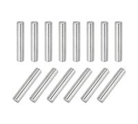 QUARKZMAN 14Pcs Goupille 8mm x 40mm Goupille de Support d'Étagère en Acier Inoxydable 304 pour Étagères, Armoires et Meubles, Nickelé, Couleur Argentée