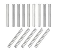 QUARKZMAN 14Pcs Goupille 8mm x 65mm Goupille de Support d'Étagère en Acier Inoxydable 304 pour Étagères, Armoires et Meubles, Nickelé, Couleur Argentée