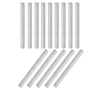 QUARKZMAN 14Pcs Goupille 8mm x 85mm Goupille de Support d'Étagère en Acier Inoxydable 304 pour Étagères, Armoires et Meubles, Nickelé, Couleur Argentée