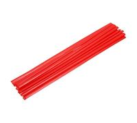 QUARKZMAN 15 Pcs Tiges De Soudage Plastique Rouge 9.5mm x 330mm HDPE Bande Plate De Soudage Plastique Pour Réparation Réservoirs D'Eau Palettes Chariots Poubelles Auges(0.4inch x 13inch)