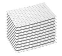 QUARKZMAN 1500 Pcs Carreaux de Mosaïque de Miroirs auto-Adhésifs, 10 x 10 mm Mini autocollant Carré de Carreaux de Boule Disco en Acrylique pour Fabrication Décorations Artisanales, Argent