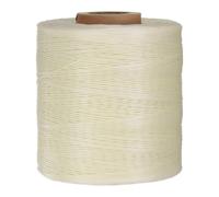 QUARKZMAN 150D 0,8 mm Fil Ciré Plat 1061 Yards Polyester Cuir Couture Fil Ciré à la Main pour la Couture du Cuir Reliure de Livre Bricolage Crème Blanche