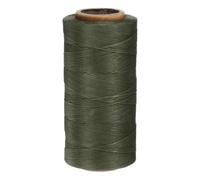 QUARKZMAN 150D 0,8 mm Fil Ciré Plat Fil de Couture 260 Mètres Polyester Cuir Couture Fil Ciré Corde à Coudre à la Main pour Couture en Cuir Reliure de Livre Bricolage Vert Foncé