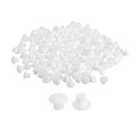 QUARKZMAN 150Pcs Bouchons de Trous de Vis, ca-psuless en Plastique de Type Encastré de 5 mm (3/16") de Diamètre pour Meubles, Armoires, Placards, Blancs