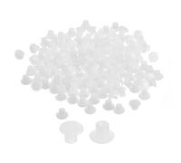 QUARKZMAN 150Pcs Bouchons de Trous de Vis, ca-psuless en Plastique de Type Encastré de 5 mm (3/16") de Diamètre pour Meubles, Armoires, Transparents