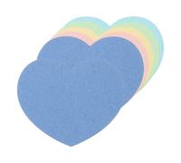 QUARKZMAN 150PCS Cœurs en papier découpés 3 pouces Assortiment de cœurs découpés en forme de cœur le tableau d'affichage de la e la Saint-Valentin(Bleu Vert Rose Beige Bleu foncé)