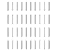 QUARKZMAN 150pcs Goupilles Cylindriques à Tête Ronde, 0.6x4mm Goujon Cylindrique 304 Acier Inoxydable Industriel Mécanique Chevilles Support d'Étagère Tige Fixation Installation Meubles