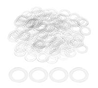 QUARKZMAN 150pcs Rondelles Plates PVC M10 10mm ID 15mm OD 0.5mm Épaisseur Joint D'étanchéité Anneau Espaceur Rondelles Métriques Remplacement Pour Tuyau D'eau Robinet Poignée