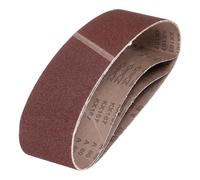 QUARKZMAN 152mm x 1220mm Bandes de Ponçage, 3 Pcs 80 Grains Bande Abrasive en Oxyde D'aluminium pour Travail du Bois, Polissage du Métal, Affûteur de Couteaux