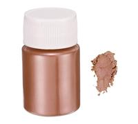 QUARKZMAN 15G/0,5OZ Poudre de Mica Naturelle pour Pigments de Résine Époxy, Peinture de Voiture, Teintures, Loisirs Créatifs DIY, Marron Rouge