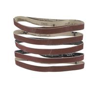 QUARKZMAN 15pcs 1 x 30" Bandes Abrasives 3pcs Chacun De 320/400/600/800/1000 Grain Oxyde D'Aluminium Joint Flush Papier Abrasif Pour Meuleuse A Bande Pour Travail Du Bois Reparation