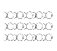 QUARKZMAN 15Pcs 28mm/1.1inch Diamètre Intérieur Double Fil Collier de Serrage à Ressort, Collier Réglable en Acier Inoxydable Pour Tuyau de Carburant Tube en Silicone