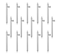QUARKZMAN 15pcs Barres De Ressort À Libération Rapide 16mm 1.5mm Dia Acier Inoxydable 304 Pins De Remplacement pour Bracelets De Montre À Libération Rapide