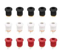 QUARKZMAN 15pcs Connecteur Jack DC Femelle Panneau Monté Noir Rouge Blanc