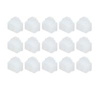 QUARKZMAN 15Pcs Couvre-Prises de Conduit de Port RJ11 en Silicone, Bouchons Protecteurs pour Prises Téléphoniques, Coaxiales, Ethernet RJ11 Femelles, Transparents