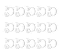 QUARKZMAN 15pcs Double Snap Grip 12.7-15mm Heavy Duty Plastic Hose Clamps Ratcheting Adjustable Clamps Kit Pour Plumbing Automotive Fuel Line, White