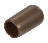 QUARKZMAN 15pcs Embouts en Caoutchouc, 12 mm ID Vis Filetage Protecteur en PVC Embouts de Protection Flexible pour Tube Métallique, Câbles, Fils, Tige, Écrou et Cache Boulon, Brun