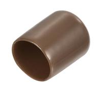 QUARKZMAN 15pcs Embouts en Caoutchouc, 16 mm ID Vis Filetage Protecteur en PVC Embouts de Protection Flexible pour Tube Métallique, Câbles, Fils, Tige, Écrou et Cache Boulon, Brun