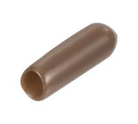 QUARKZMAN 15pcs Embouts en Caoutchouc, 4 mm ID Vis Filetage Protecteur en PVC Embouts de Protection Flexible pour Tube Métallique, Câbles, Fils, Tige, Écrou et Cache Boulon, Brun