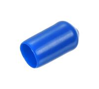QUARKZMAN 15Pcs Embouts en Caoutchouc 8Mm(5/16") Id Couvercle d'Embout Rond en Vinyle, Protecteur de Filetage de Vis, Bleu