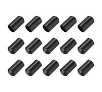 QUARKZMAN 15Pcs Embouts Thermorétractables 25mm ID x 40mm L 2:1 Ratio Embouts Thermorétractables Doublés Scellés Étanches Adhésifs pour Fil Électrique Câble, Noir