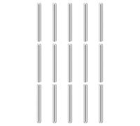 QUARKZMAN 15Pcs Goujons Cylindriques À Tête Ronde 6mm x 80mm, Chevilles De Support Pour Étagères En Acier Inoxydable 304, Pins De Positionnement Pour Composants De Meubles, GB831, Argenté