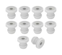 QUARKZMAN 15Pcs Passe-Fils En Caoutchouc Pour Trou De 6mm, Passe-Fils À Chapeau Avec Trou Interne De 3.5mm, Bouchon En Silicone Pour Câbles, Joint De Protection Pour Câblage Automobile, Gris